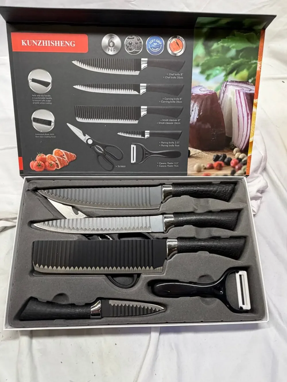 Kitchen Knife Set –Chef & Utility Knives – Stainless Steel – Gift‑Ready